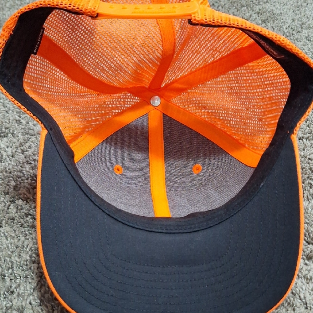 Richardson Hunter Orange Dream Ranch Lodge Baseball Trucker Hat - Picture 4 of 4